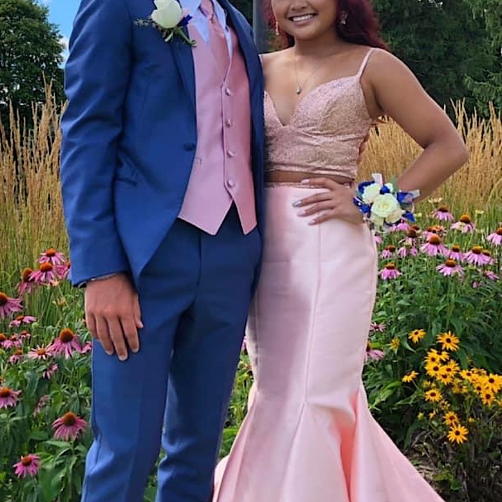 Sherri Hill 2-piece mermaid prom dress